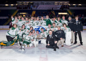 The Nashoba Varsity hockey team won their second Div. 3A State Championship in a row -  another first in the history of Nashoba hockey.                                                                                                                                                                                                              SusanShaye.com  photo 