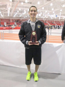 Coby Horowitz with his National Champion trophy.                                                   (Courtesy Darci Mickus)