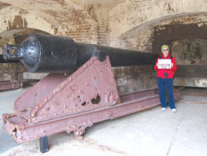 The Stow Independent traveled with Greg and Mary Ellen to Fort Sumter in the harbor of Charleston, South Carolina. 