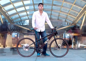 Jeff Stefanis and his self-designed Riide electric bike                                              ( Courtesy )