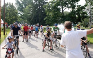 The start of last year’s Bike for the Woods.  Greg Troxel photo