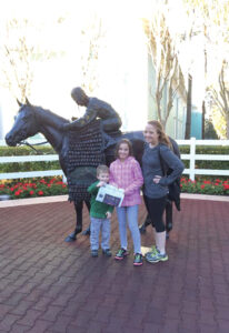 Amelia (8) and Jack (4) Dyda escaped the snow during a February vacation trip to Disney World where they visited their cousin Elizabeth, who is part of the Disney College Program.