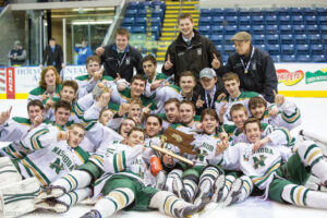 After winning the distict championship last week, Nashoba hockey played on to win the Division 3A State Championship for the first time in school history.      Susan  Shaye