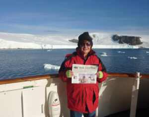 Jane Epstein didn't find there was enough cold, snow, and ice in Stow, so headed for Antarctica! -- her 7th continent. 