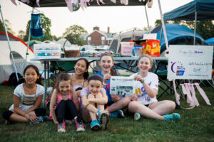 Rachel Hoff (far right) recently participated in the Relay for Life cancer event with some friends in Sudbury. Her team raised more than $2,000!  Her friend, Hope Weldon from Sudbury, was the captain of the team at age 13.