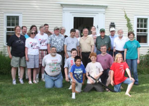 Current and former Stow Minutemen gathered for the 50th celebration. Ann Needle photo