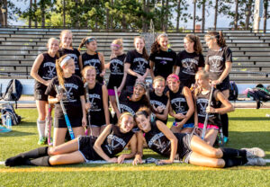 The Fast Break summer field hockey team (l-r): Front row:  Sidney Lowe, Tess Anderson. Second row: Allyson Conlin, Brianna Murphy, Arushi Ahmed, McKenna Hannigan, Kate Anderson, Jane Bonnazolli  Back row: Haley Doyle, Cayla Murphy, Catherine Pappas, Ally Spratt, Katie Conlin, Lauren Hill, Olivia Weadock, Erin Brooks Adrian Flatgard photo