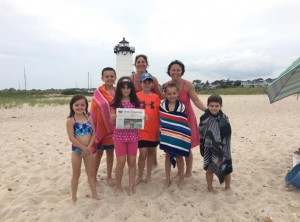 The Brown and Herbertz families enjoyed a great beach day at the Edgartown Lighthouse beach on Martha's Vineyard.  The kids swam, collected some beautiful seashells, and made a giant sand castle! 