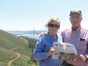 After a trip to Hawaii with their family, Nancy and Ron Plumhoff stopped for a couple of days in San Francisco and took a tour that included Golden Gate Bridge.